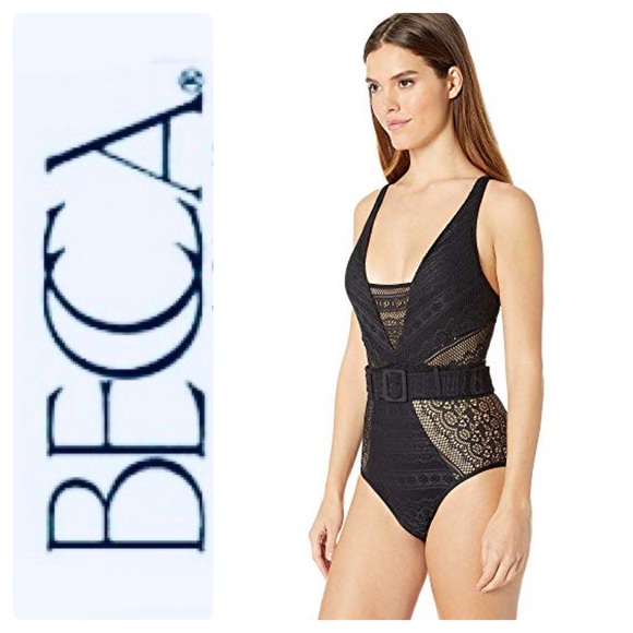 HP 🎉 Anthropologie Becca Belted 1-Piece Swimsuit - Picture 7 of 9